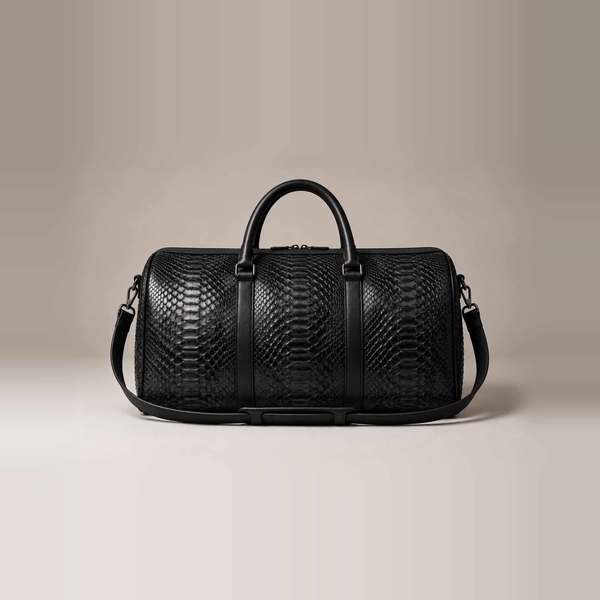 The Dom Bag in Black, front view